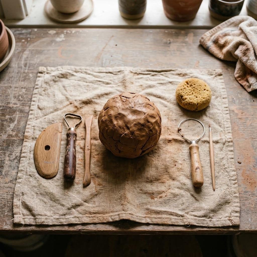 Работа с глиной вручную